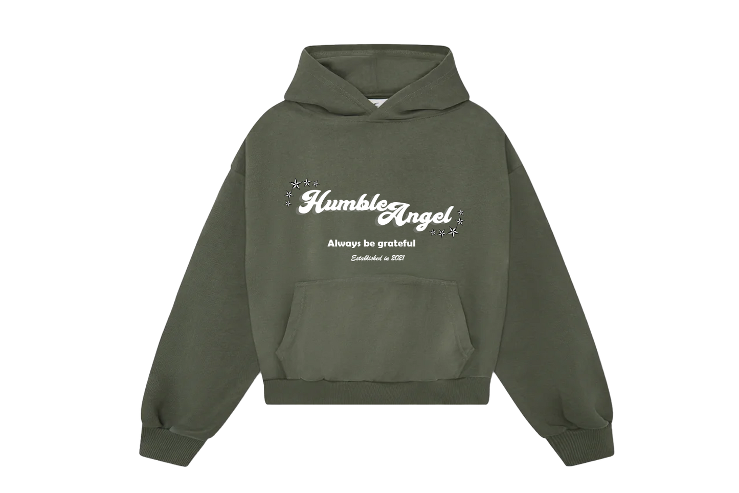 Humble Angel Navy Green Hoodie