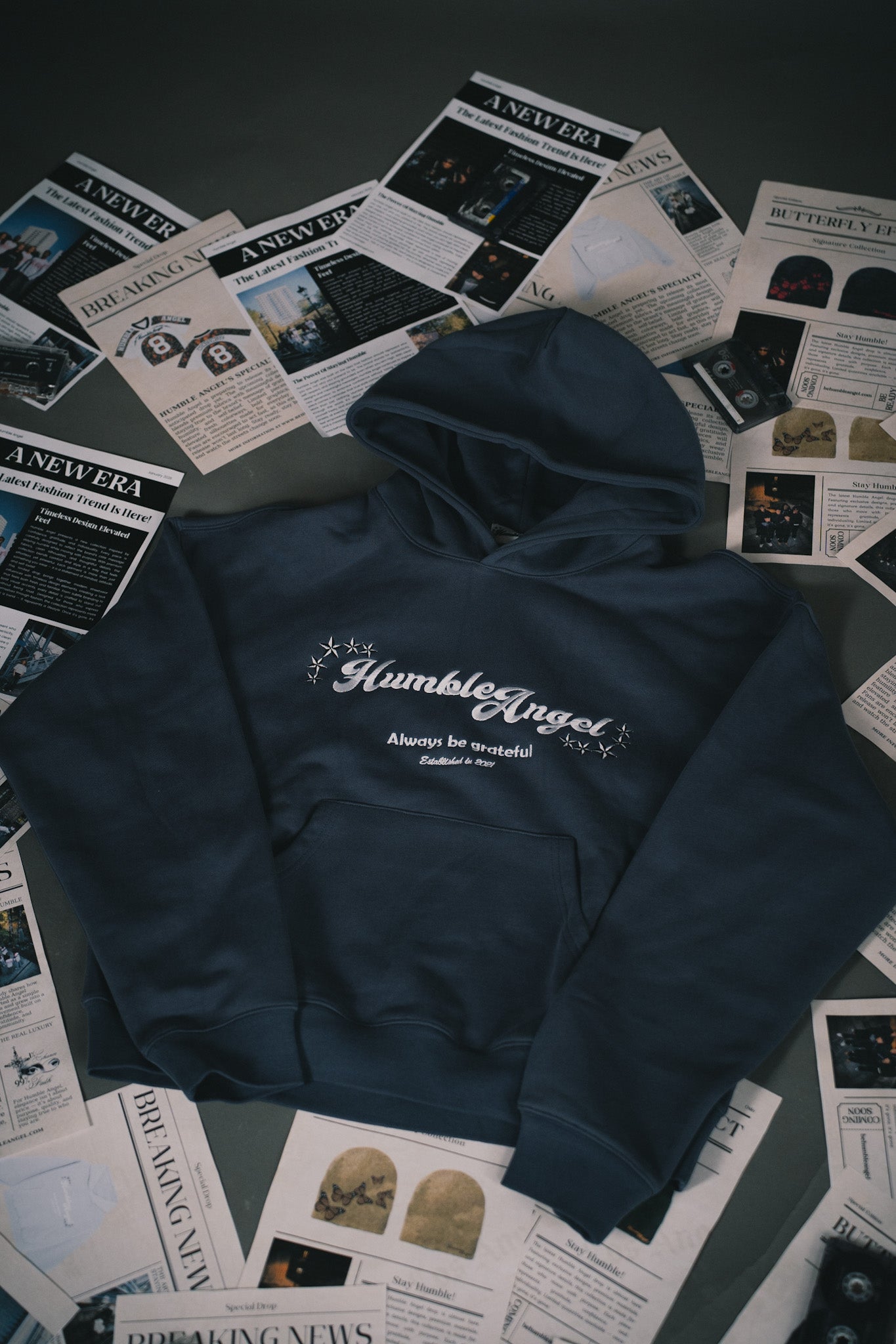 Humble Angel Navy Blue Hoodie
